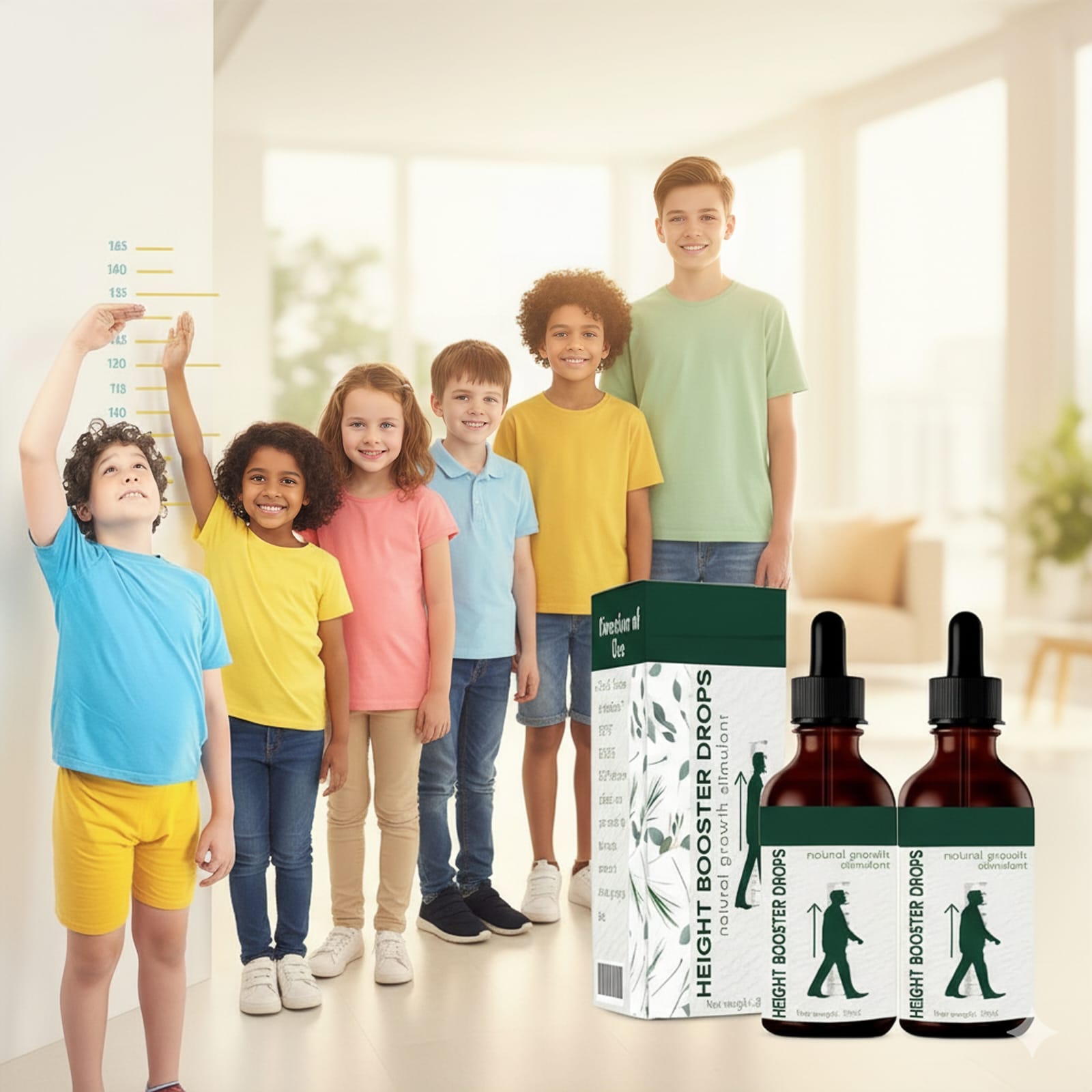 Height Growth Drops – Natural Herbal Height Booster for Adults | Bone Growth Support, 30ml