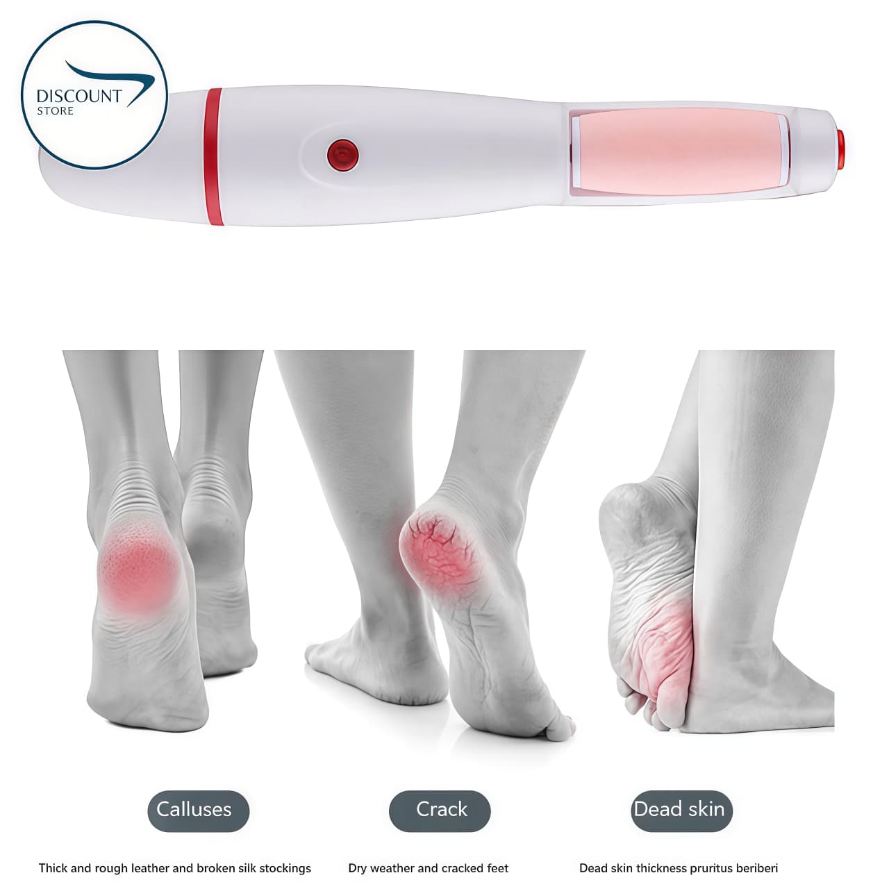 Flawless Rechargeable Foot Care Tool Callus Remover أداة فلوليس للعناية بالقدم القابلة لإعادة الشحن لإزالة الجلد الميت