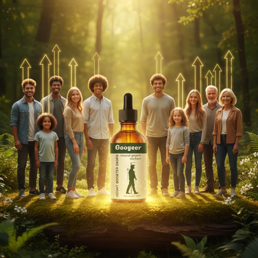 Height Growth Drops – Natural Herbal Height Booster for Adults | Bone Growth Support, 30ml